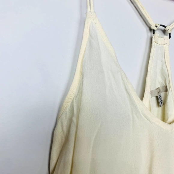 Urban Outfitter Ecote Crochet Trim V-Neck Racerback Crop Tank Top Yellow Small - Picture 5 of 9